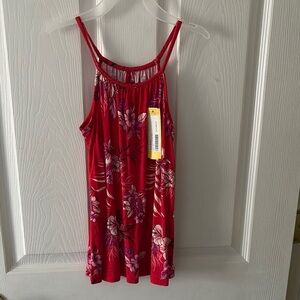 Bixby Nomad Red Floral Top